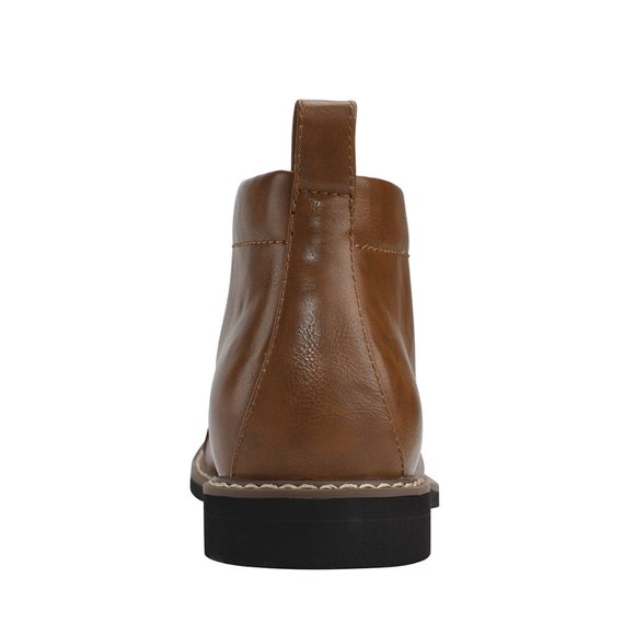 Tommy Hilfiger Men\'s Gibby Faux-Leather Cap-Toe Chukka Boots Tan NWOB main image 5